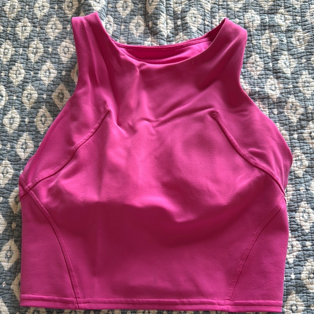 Women's Pink Sleeveless Top